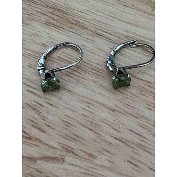 Green Peridot Necklace and Earring Set, NEW, Handmade, 18” - Picture 5 of 7